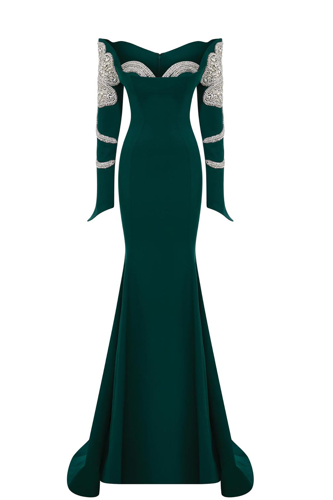 Tassel-Embellished Crepe Dress