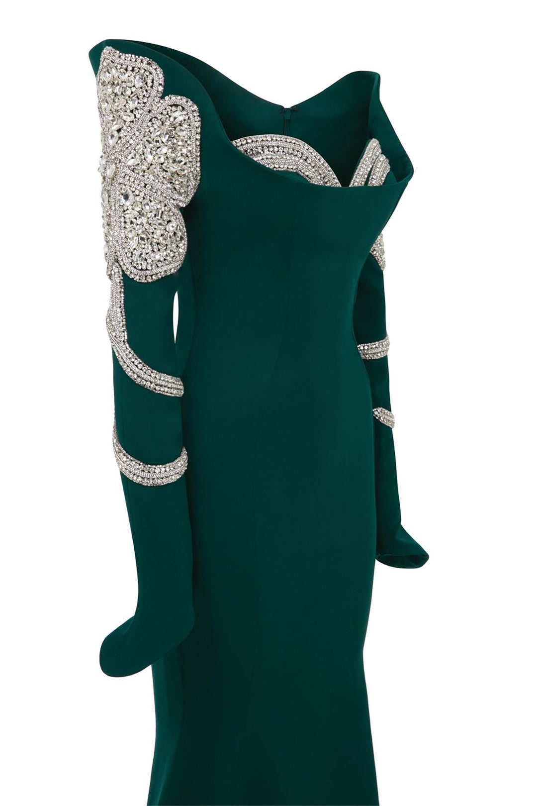 Tassel-Embellished Crepe Dress