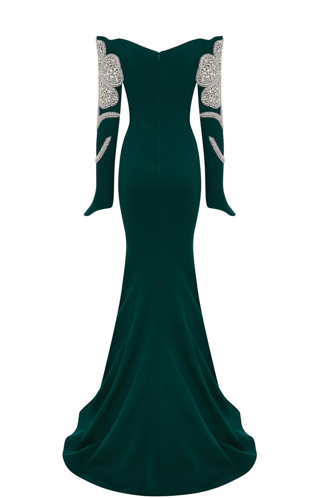 Tassel-Embellished Crepe Dress