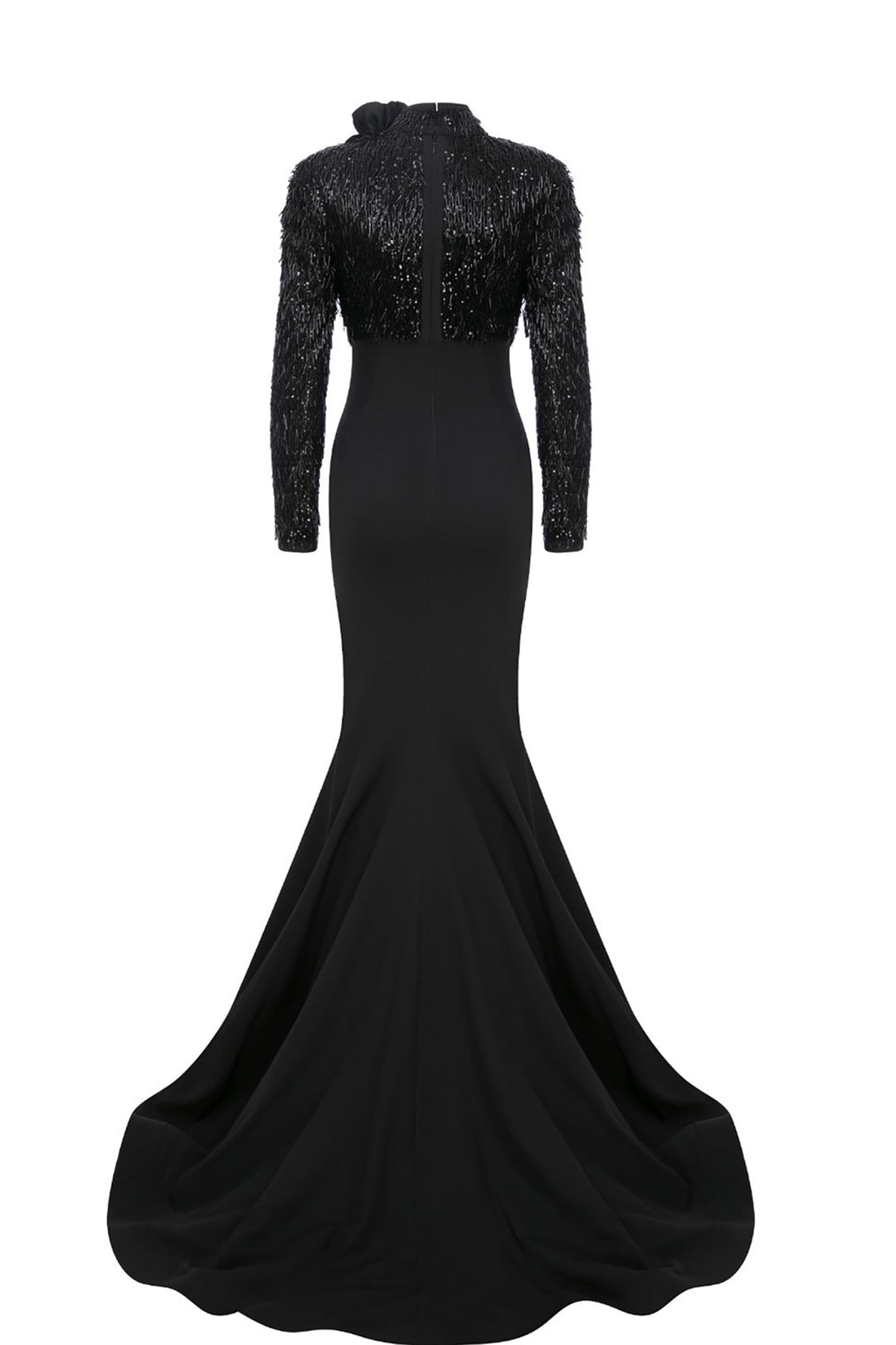 Beaded Tulle Mermaid Dress