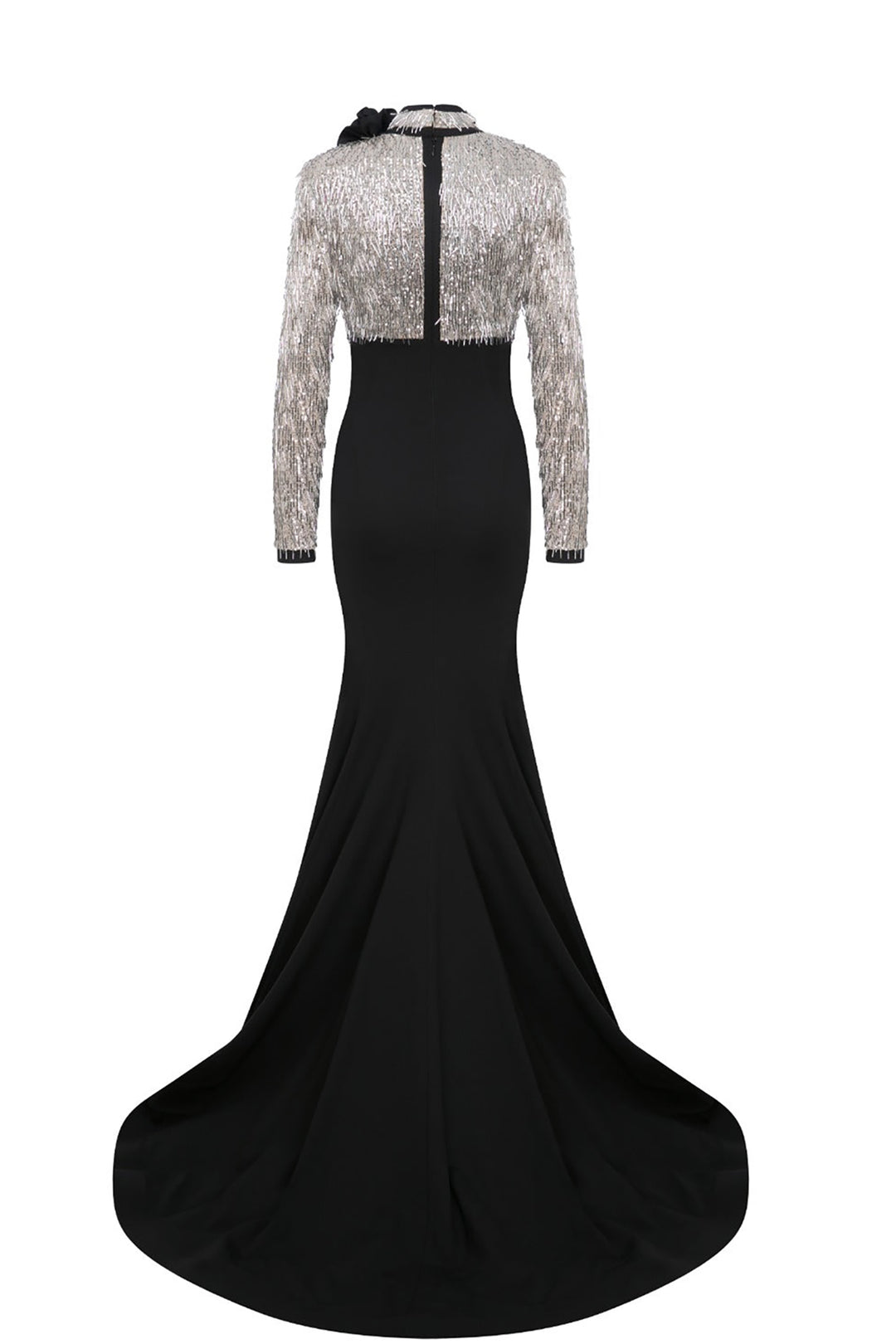 Beaded Tulle Mermaid Dress