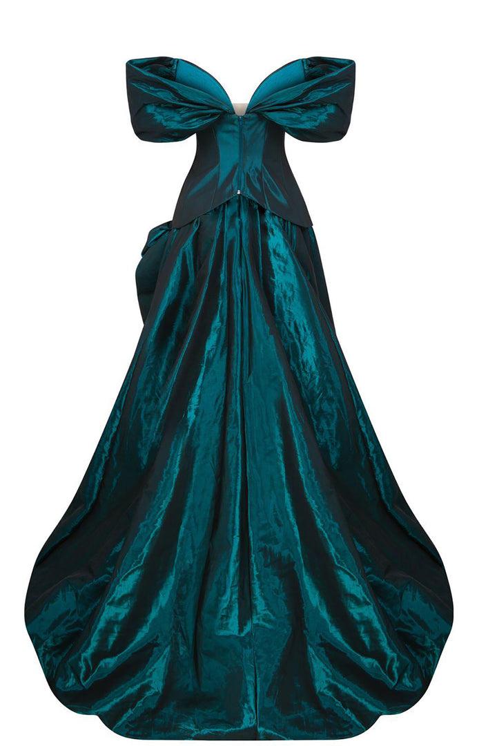 Detachable-Shoulder A-line Dress