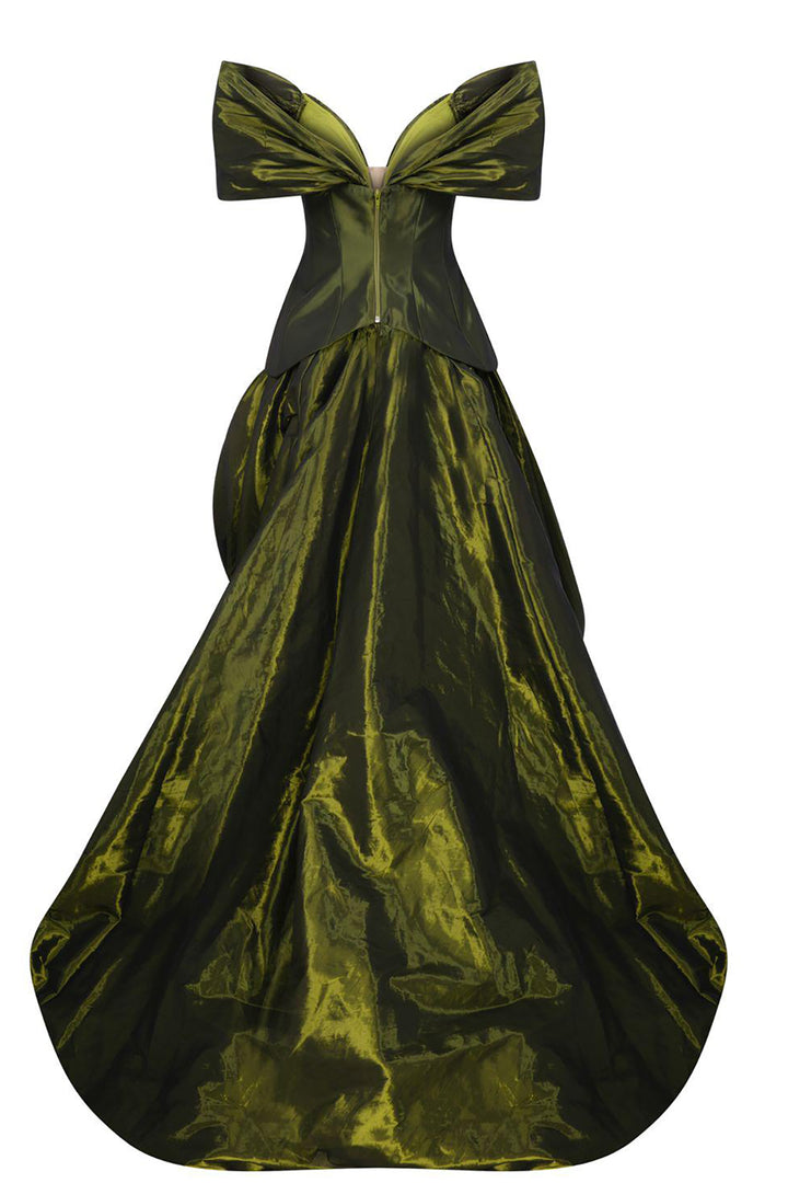 Detachable-Shoulder A-line Dress