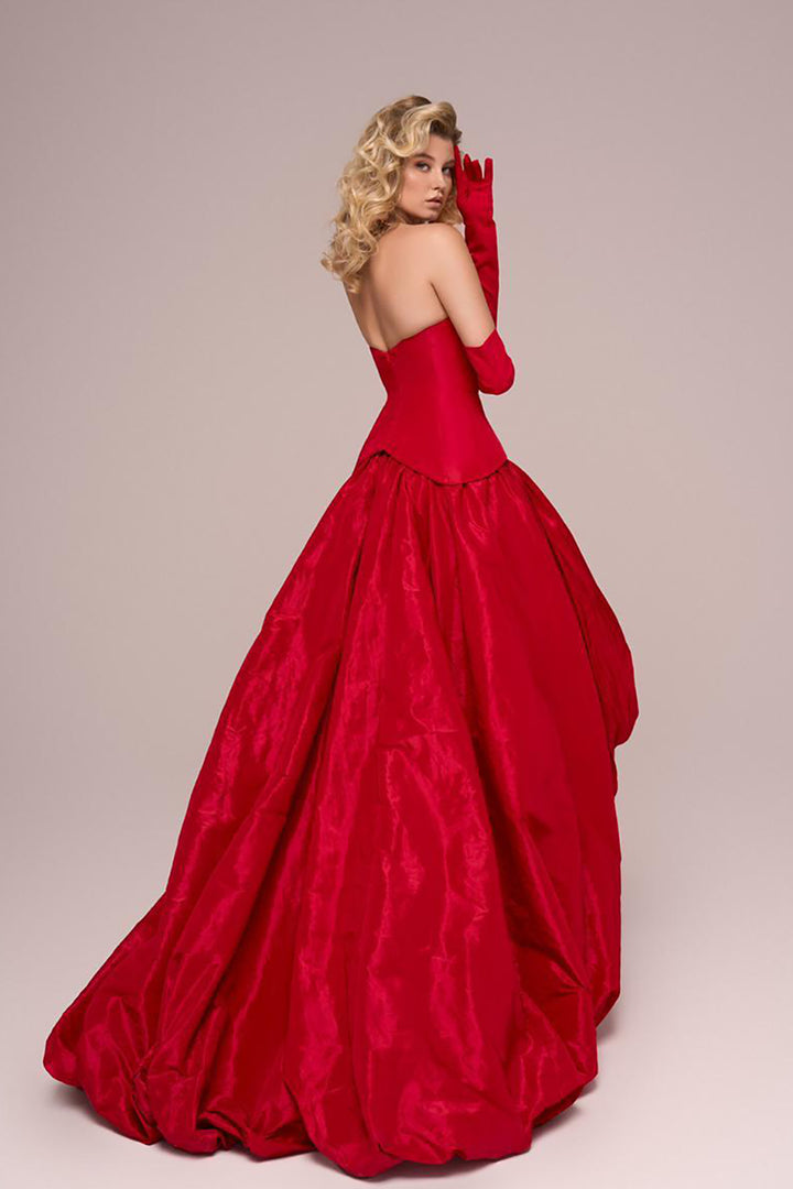 Detachable-Shoulder A-line Dress