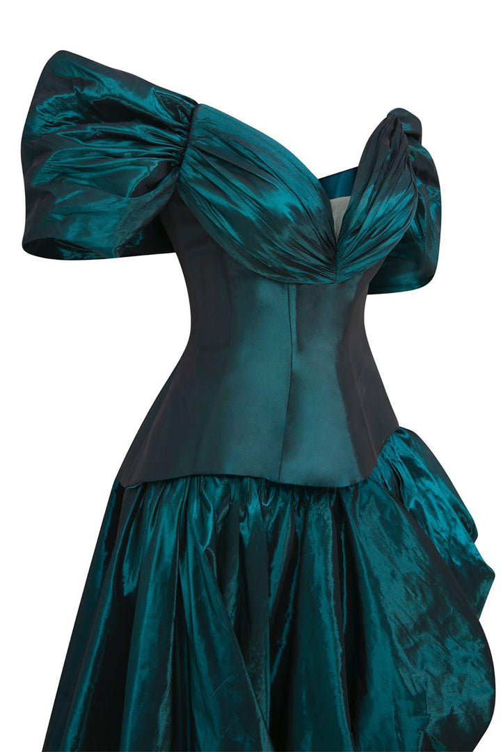 Detachable-Shoulder A-line Dress