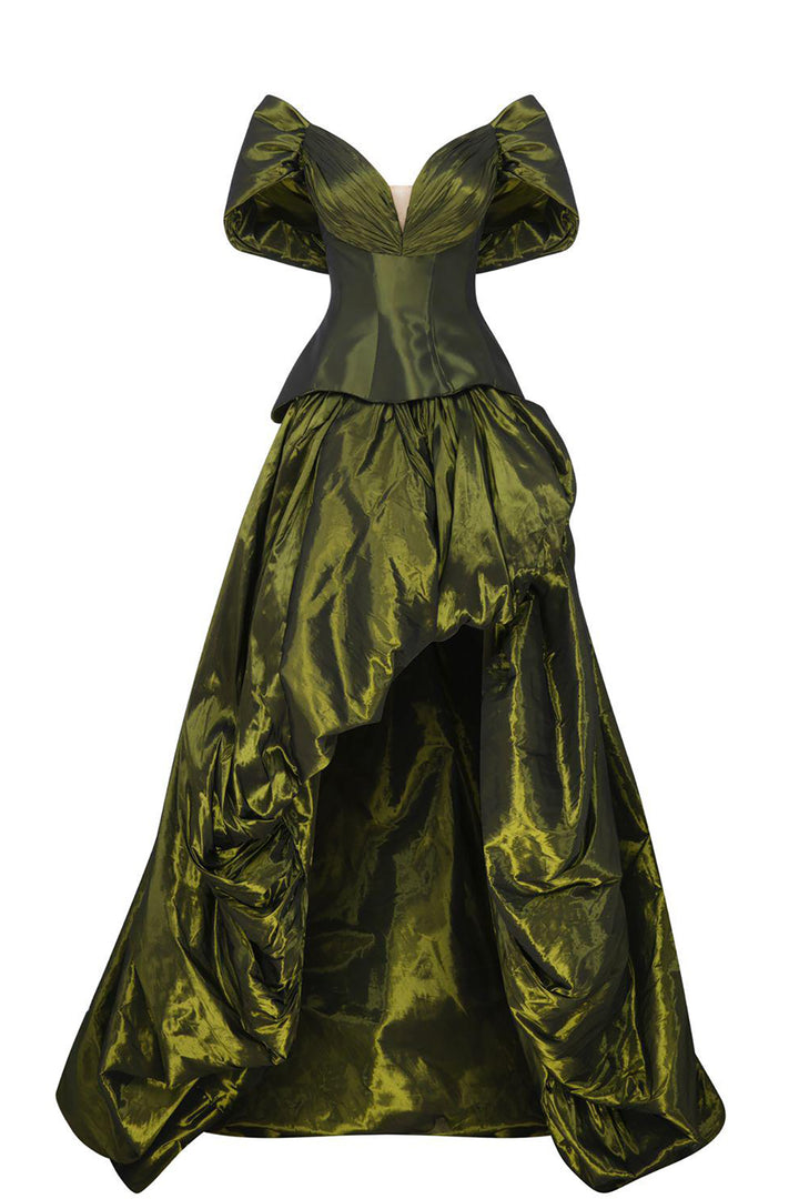 Detachable-Shoulder A-line Dress