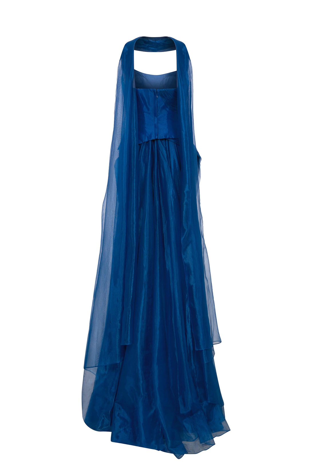 Dress with Cape-Like Train