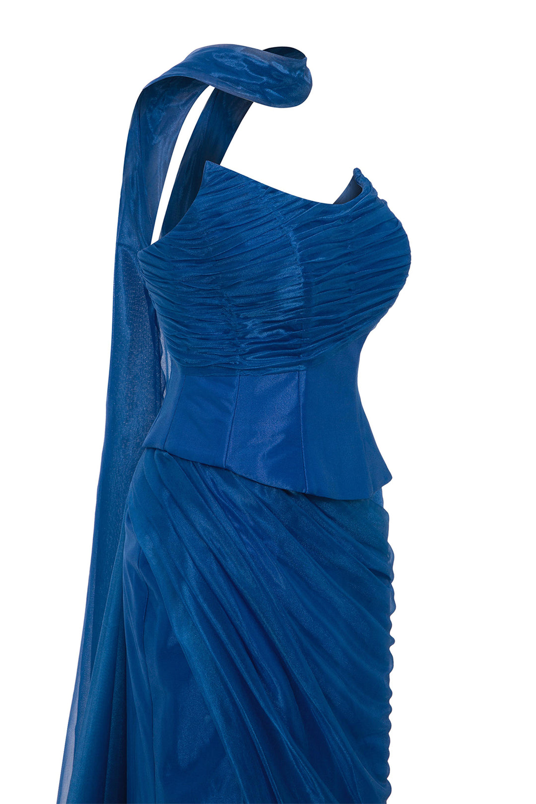 Dress with Cape-Like Train