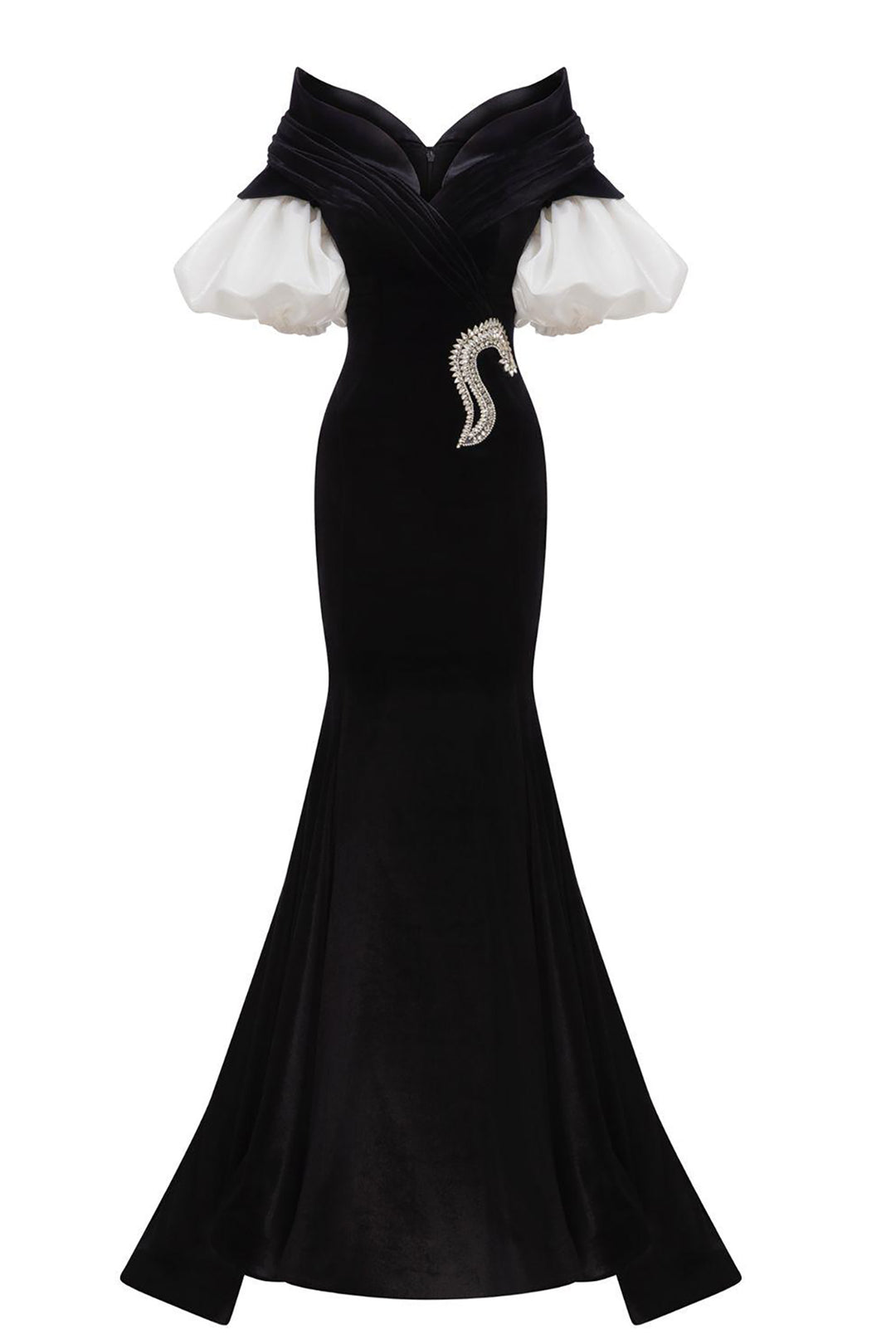 Mermaid Dress with Off-The-Shoulder Sweetheart neckline