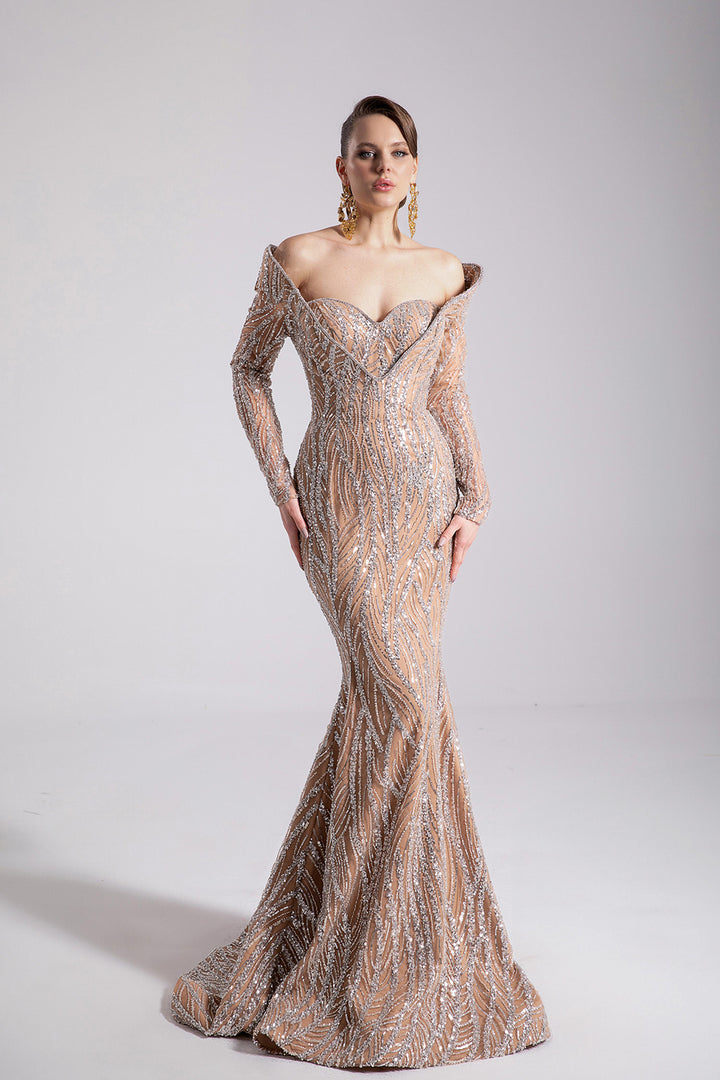 Off-The-Shoulder Mermaid Dress