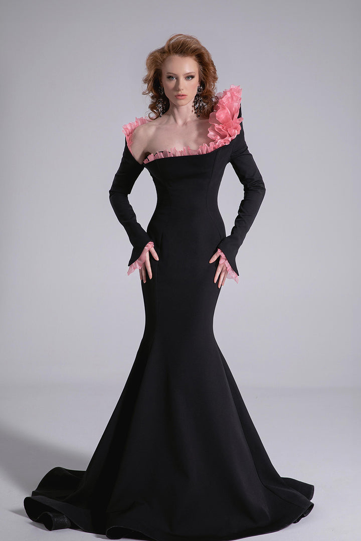 Mermaid Dress with Off-Shoulder Sweetheart