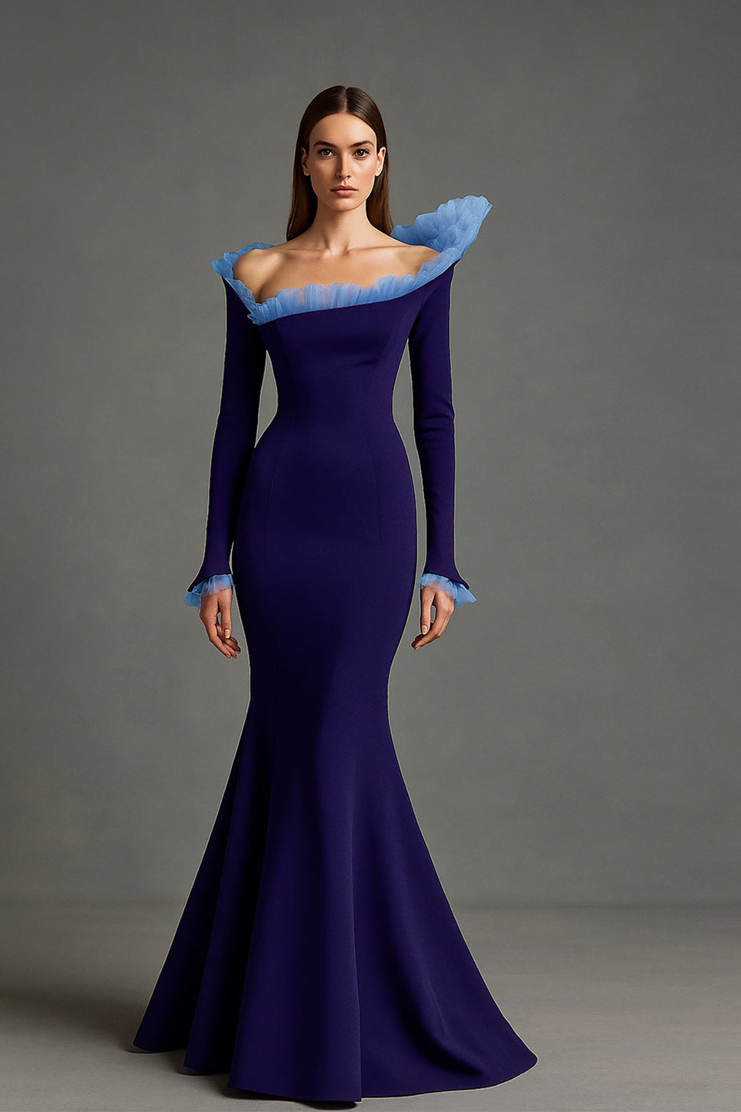 Mermaid Dress with Off-Shoulder Sweetheart