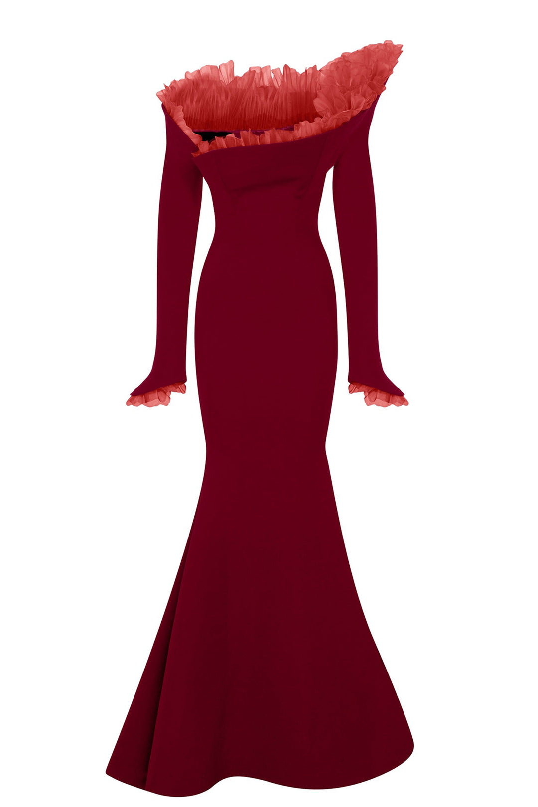 Mermaid Dress with Off-Shoulder Sweetheart