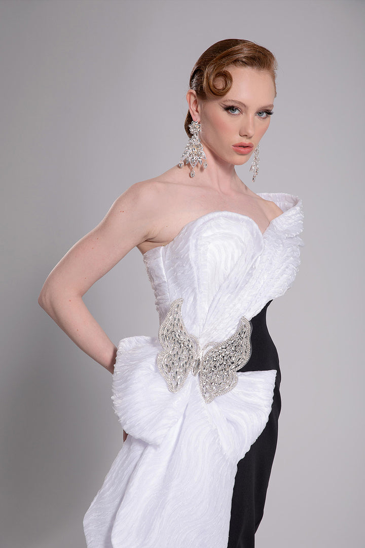 Mermaid Dress with Off-The-Shoulder