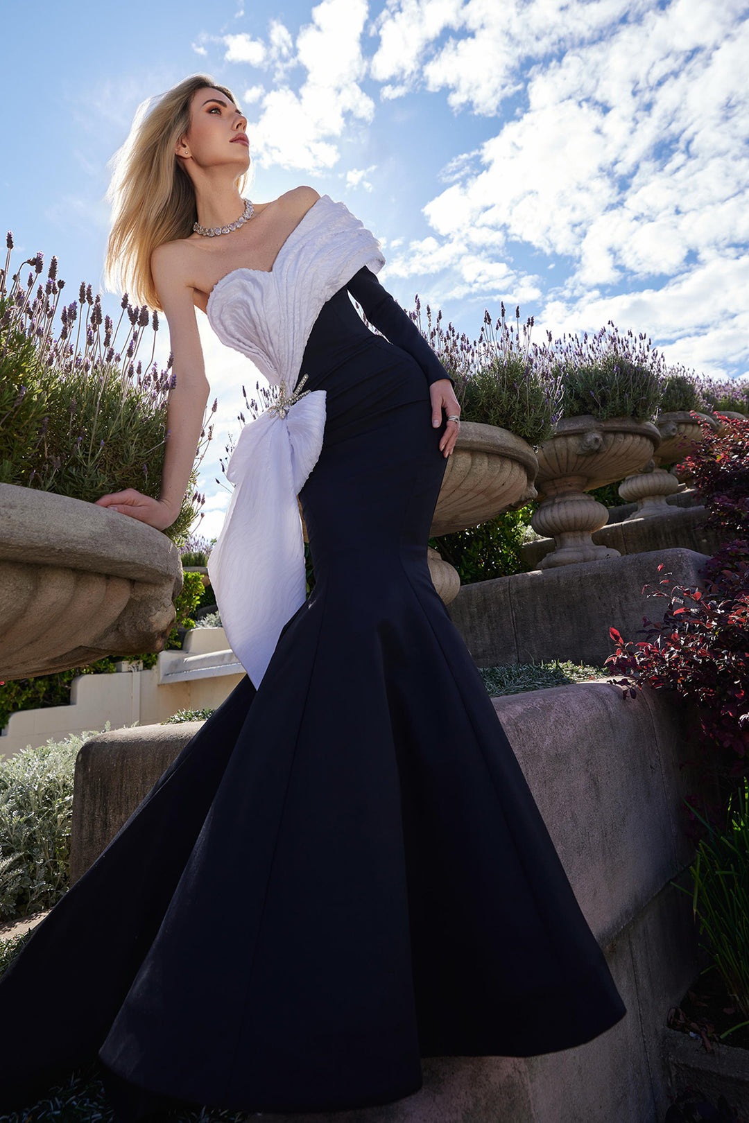 Mermaid Dress with Off-The-Shoulder