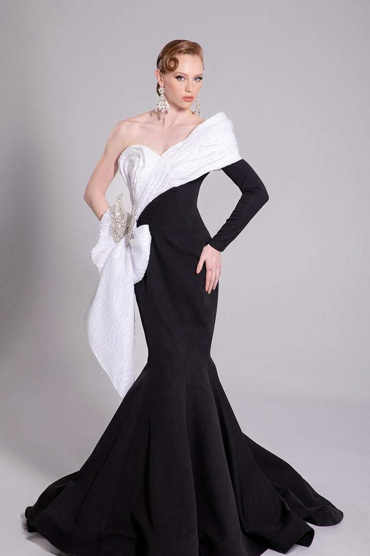 Mermaid Dress with Off-The-Shoulder