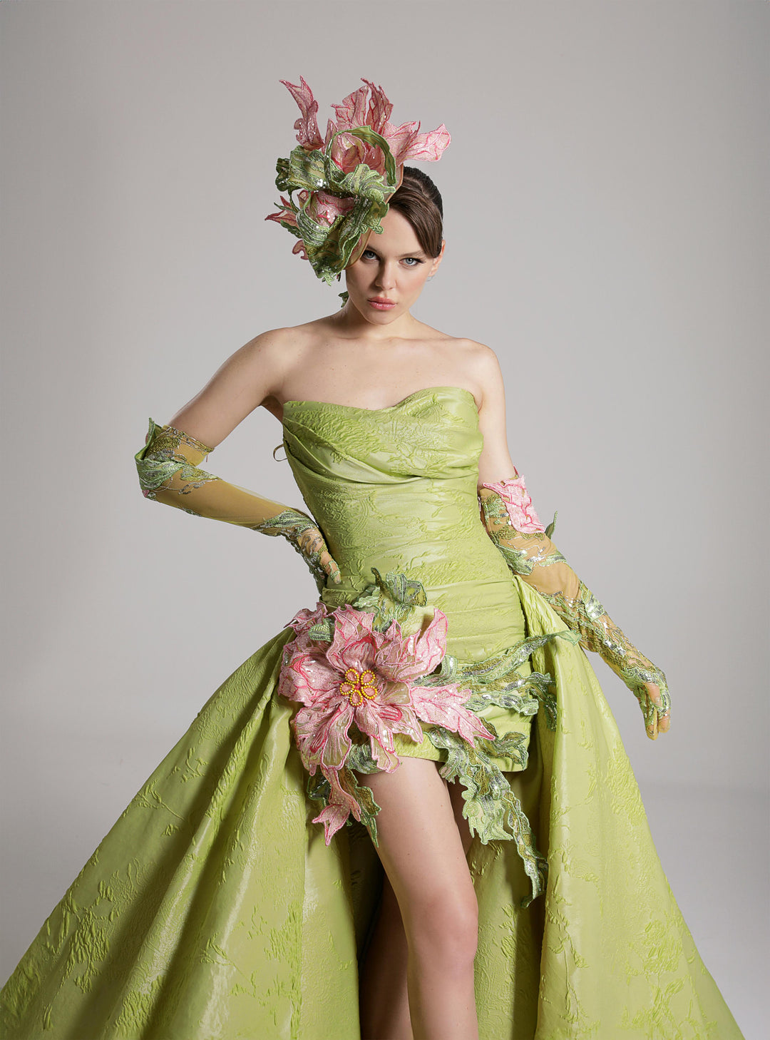 Mermaid Dress with Off-The-Shoulder Neckline