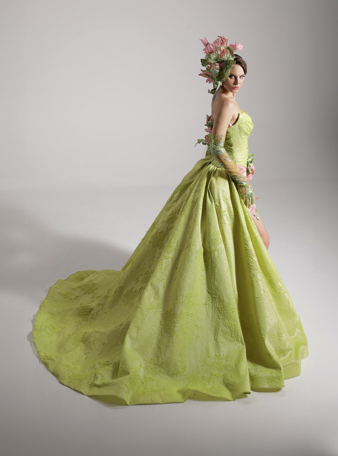 Mermaid Dress with Off-The-Shoulder Neckline