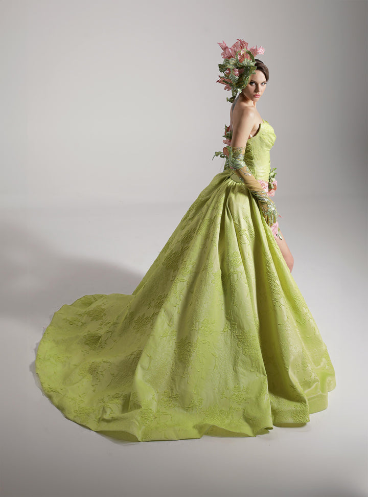 Mermaid Dress with Off-The-Shoulder Neckline