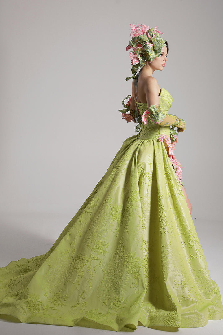 Mermaid Dress with Off-The-Shoulder Neckline