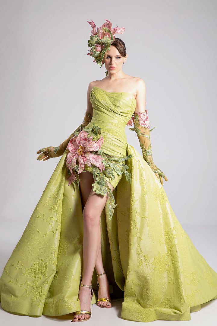 Mermaid Dress with Off-The-Shoulder Neckline