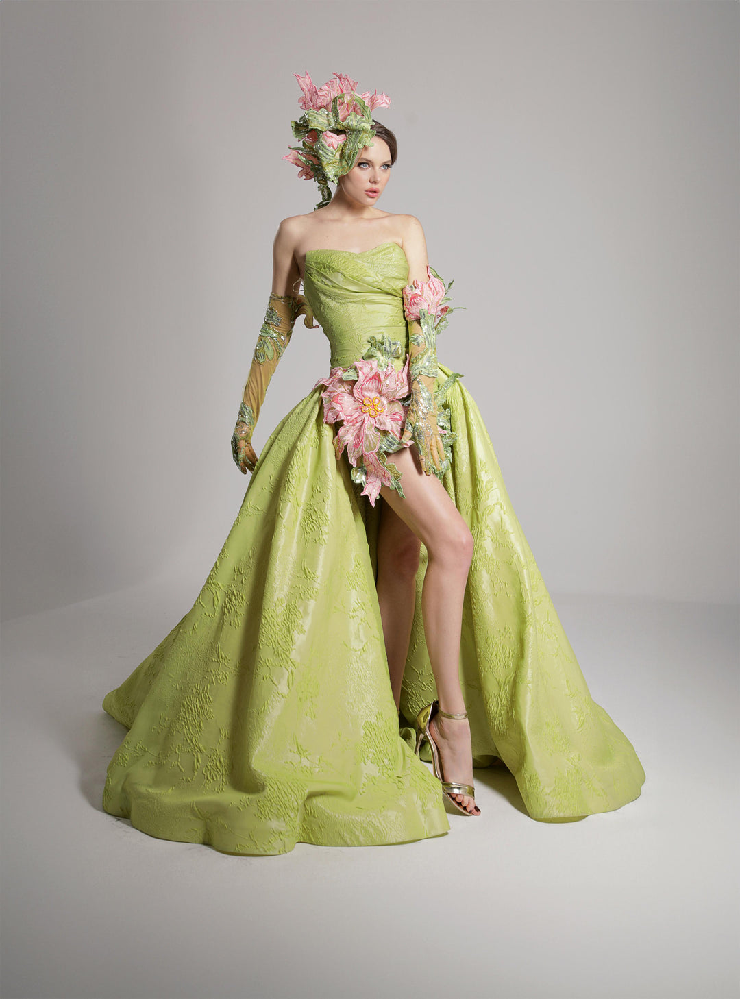 Mermaid Dress with Off-The-Shoulder Neckline