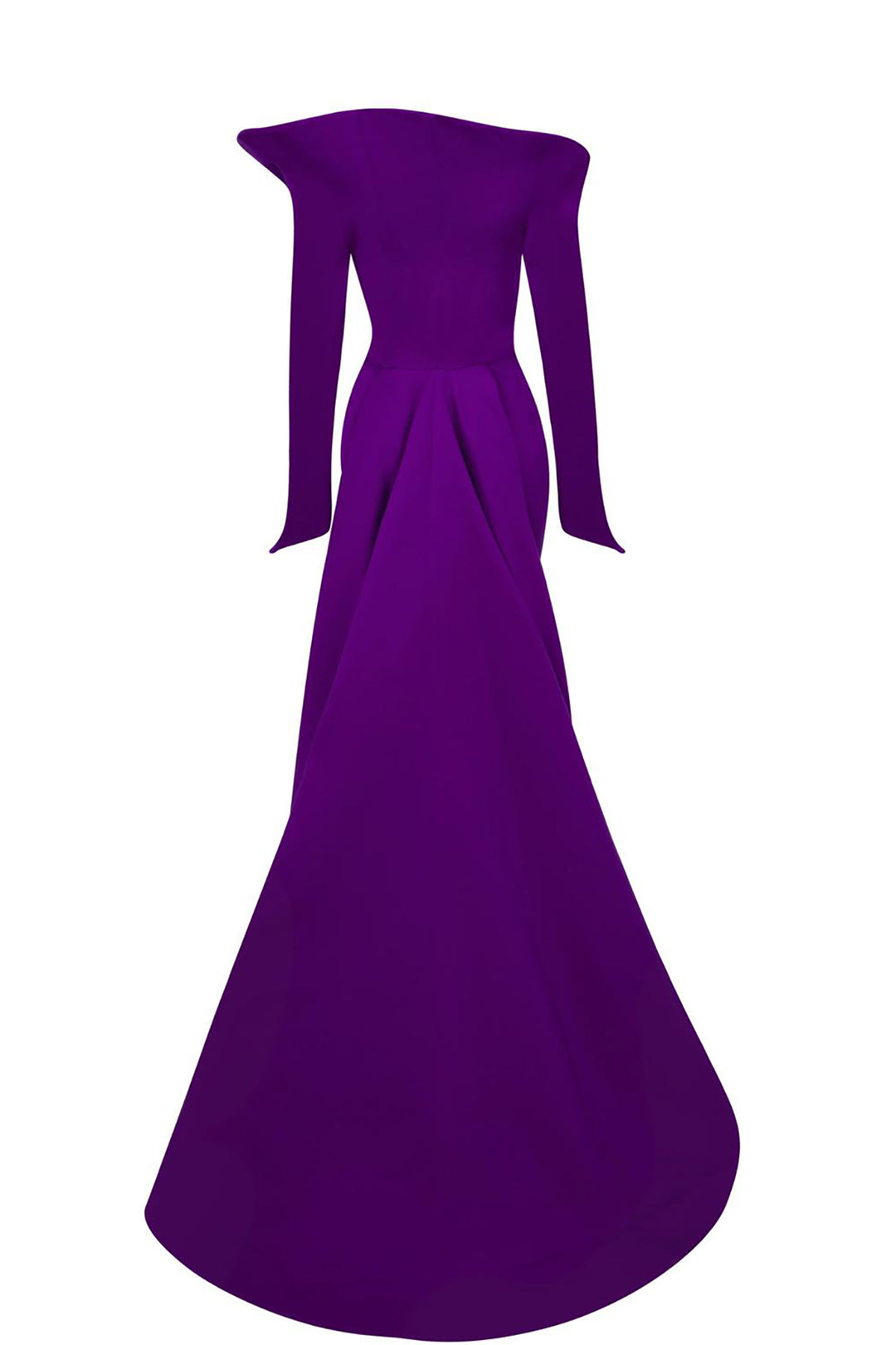 Off-The-Shoulder Crepe Dress