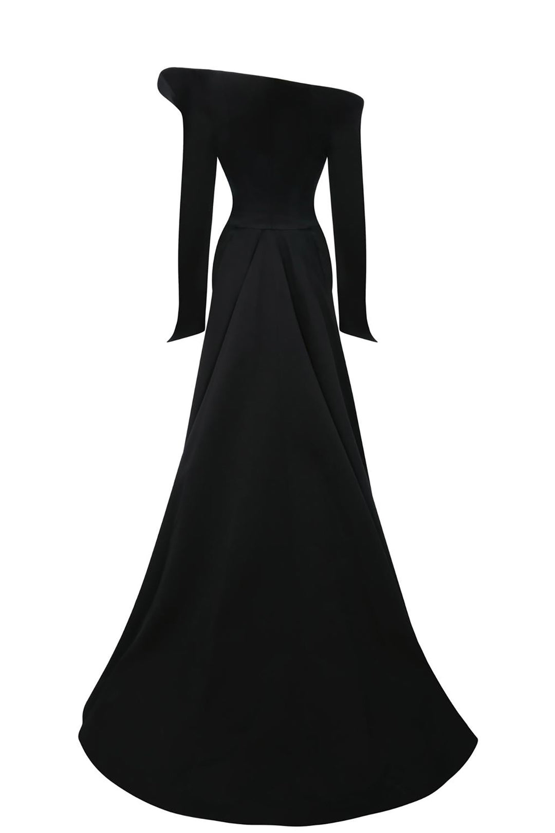 Off-The-Shoulder Crepe Dress