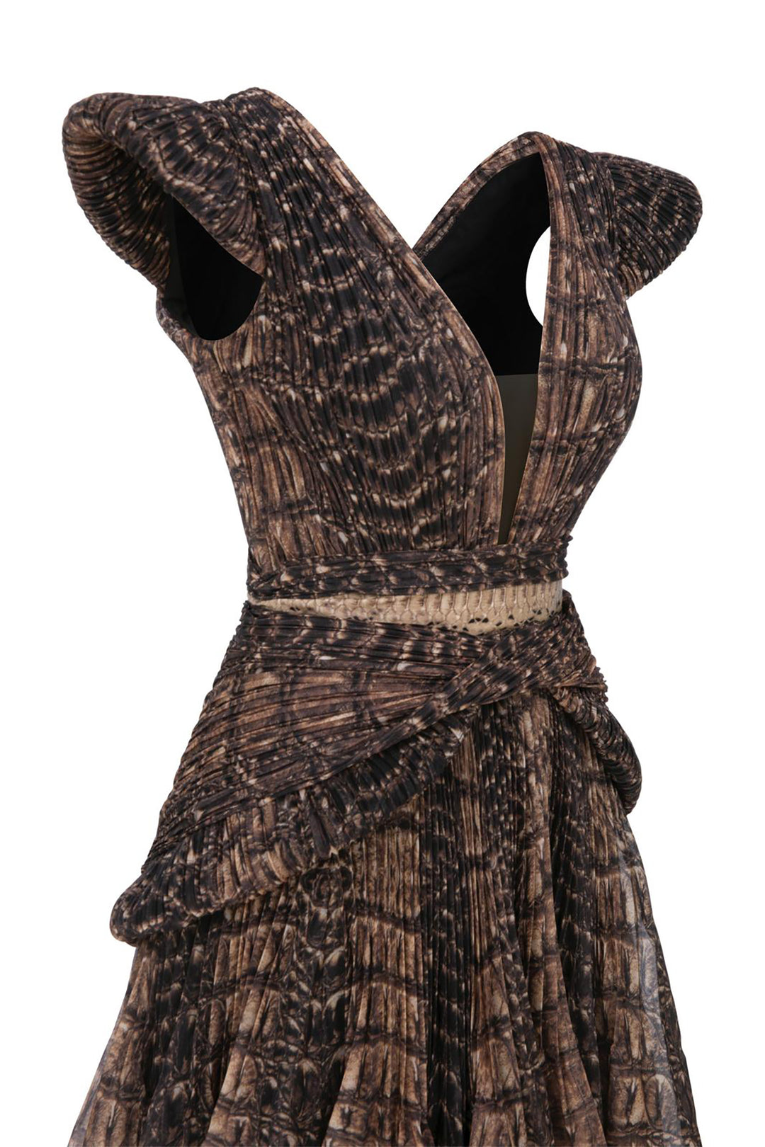 Mermaid Dress with Cape Sleeve