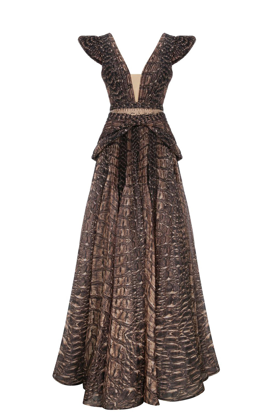 Mermaid Dress with Cape Sleeve