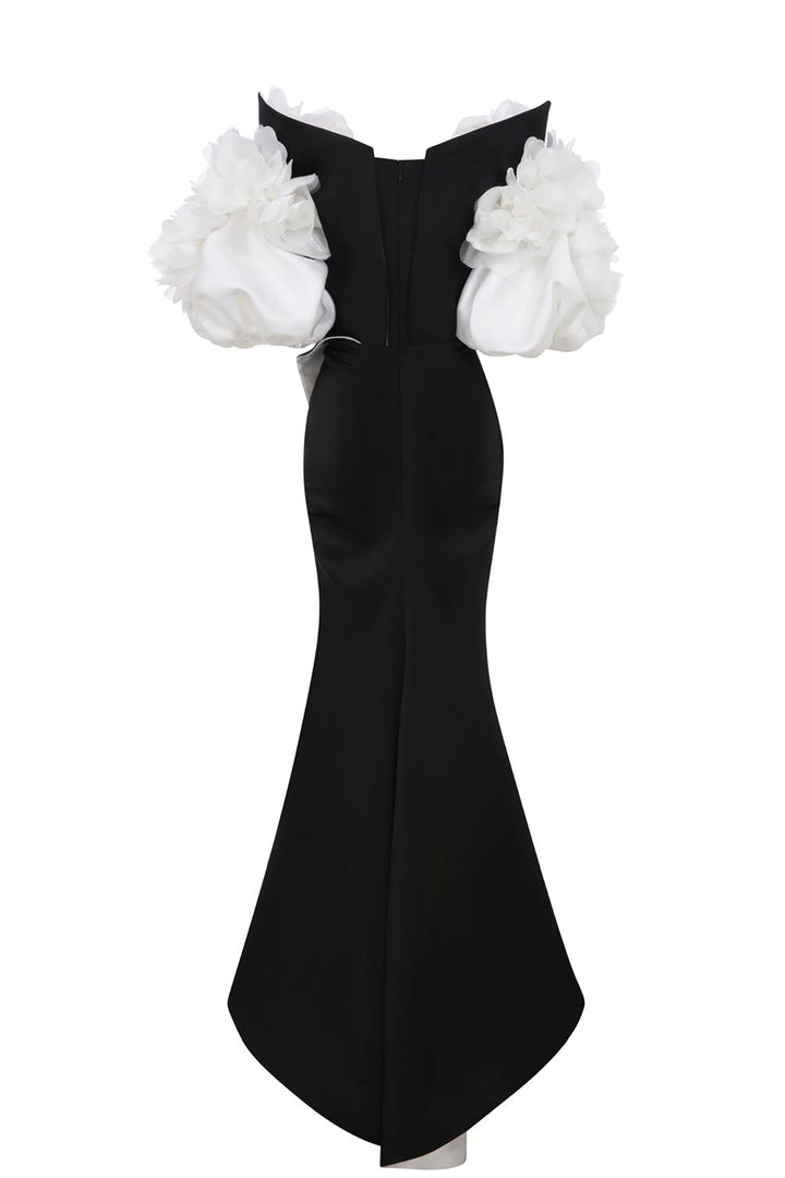 Mermaid Dress with Off-The-Shoulder Bodice