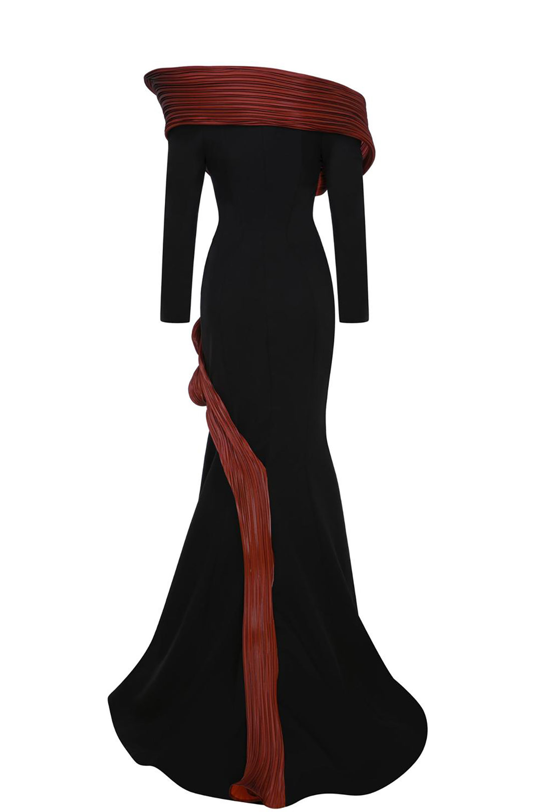 Mermaid Dress with Off-The-Shoulder Neckline