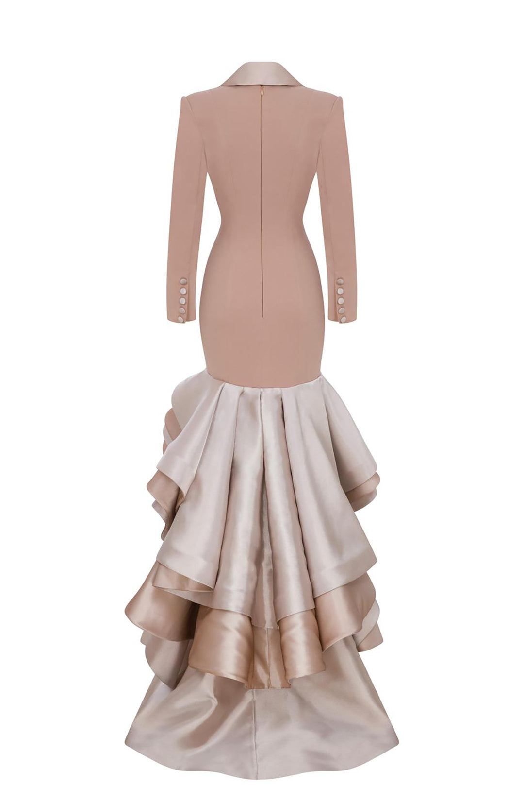 High-Low Satin Dress