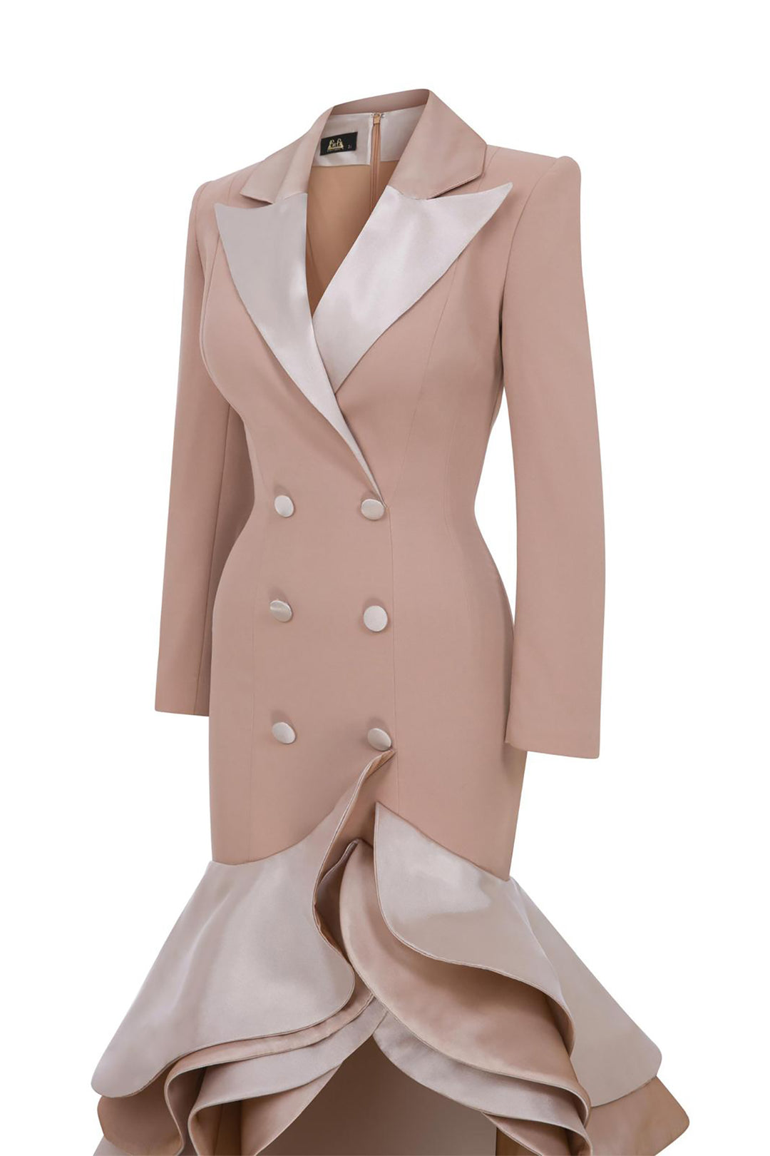 High-Low Satin Dress