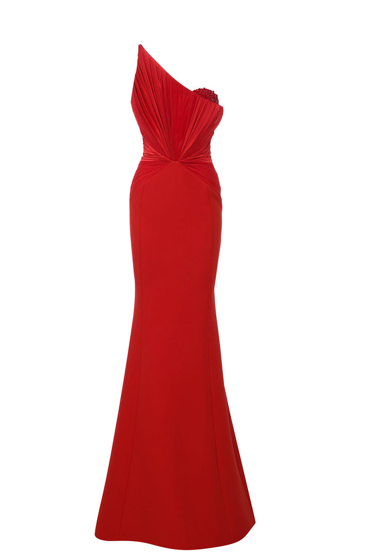 Silk-Satin Mermaid with Belt