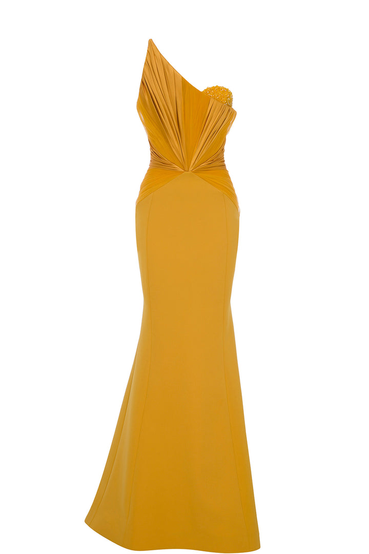 Silk-Satin Mermaid with Belt