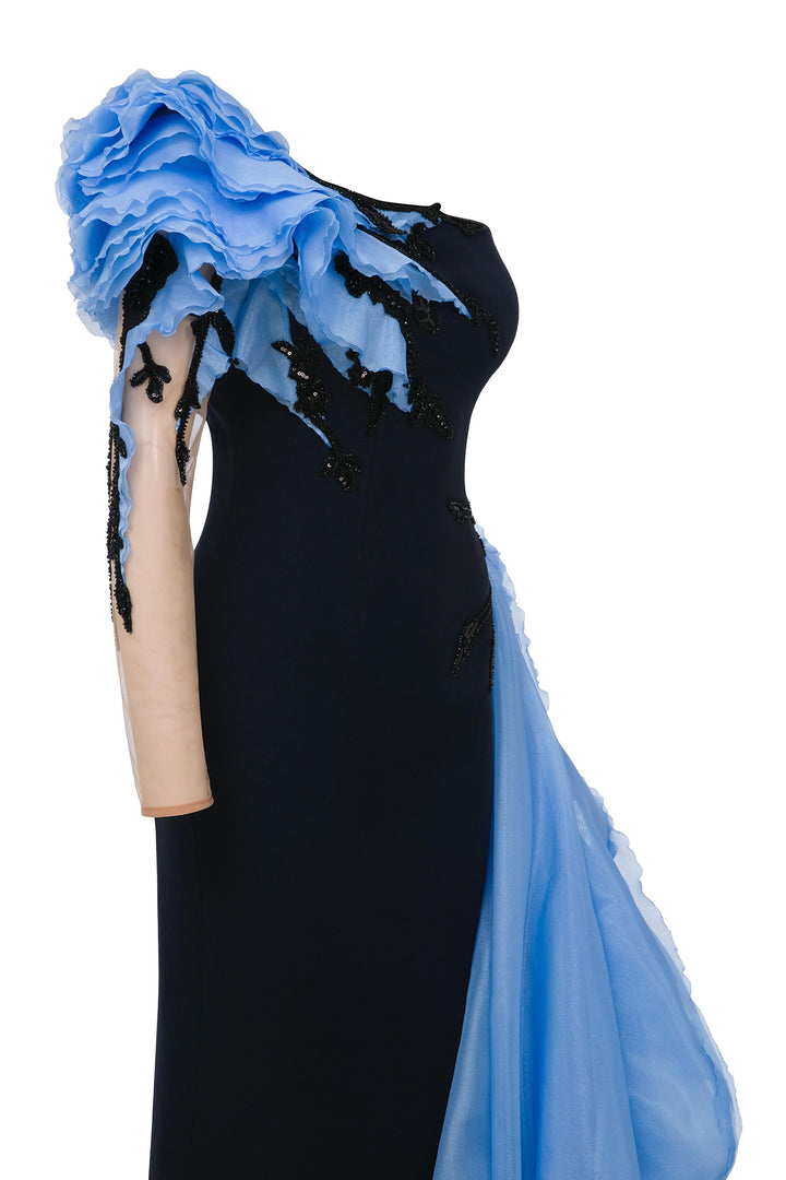 One-Shoulder Column Dress