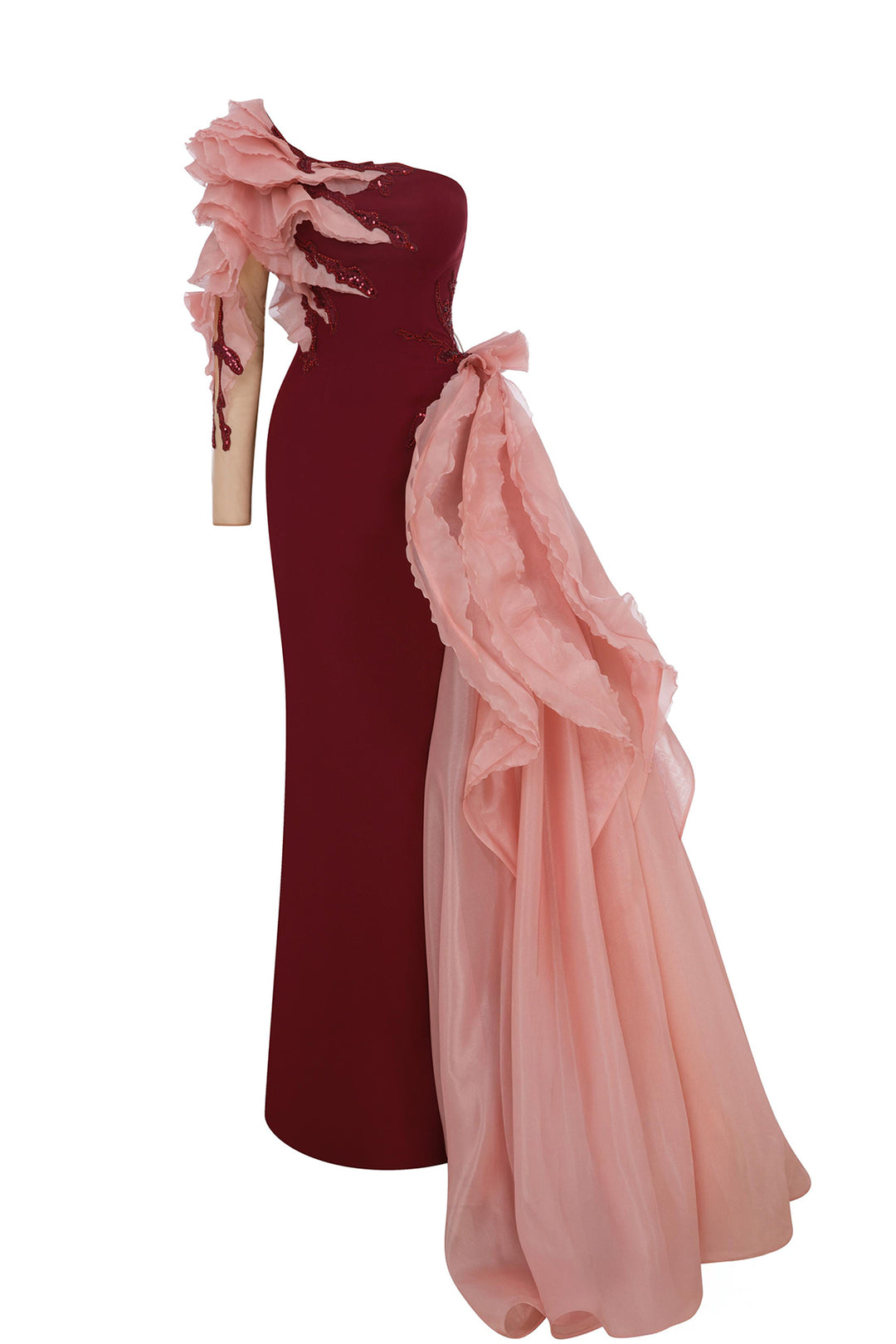 One-Shoulder Column Dress