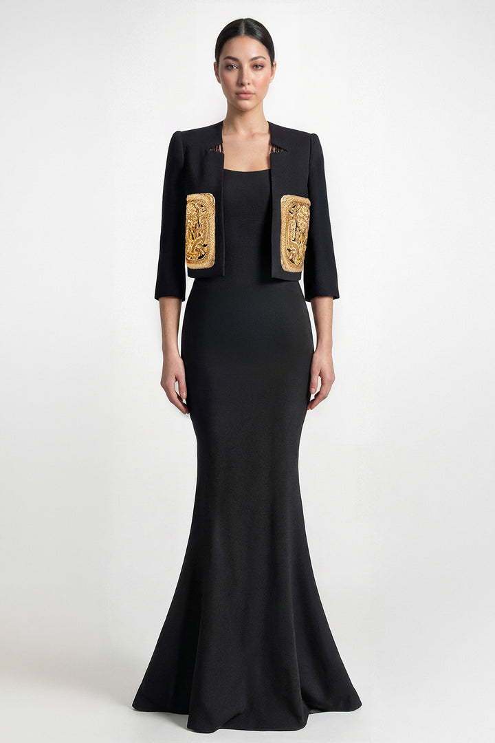 Strapless Corset Back Gown