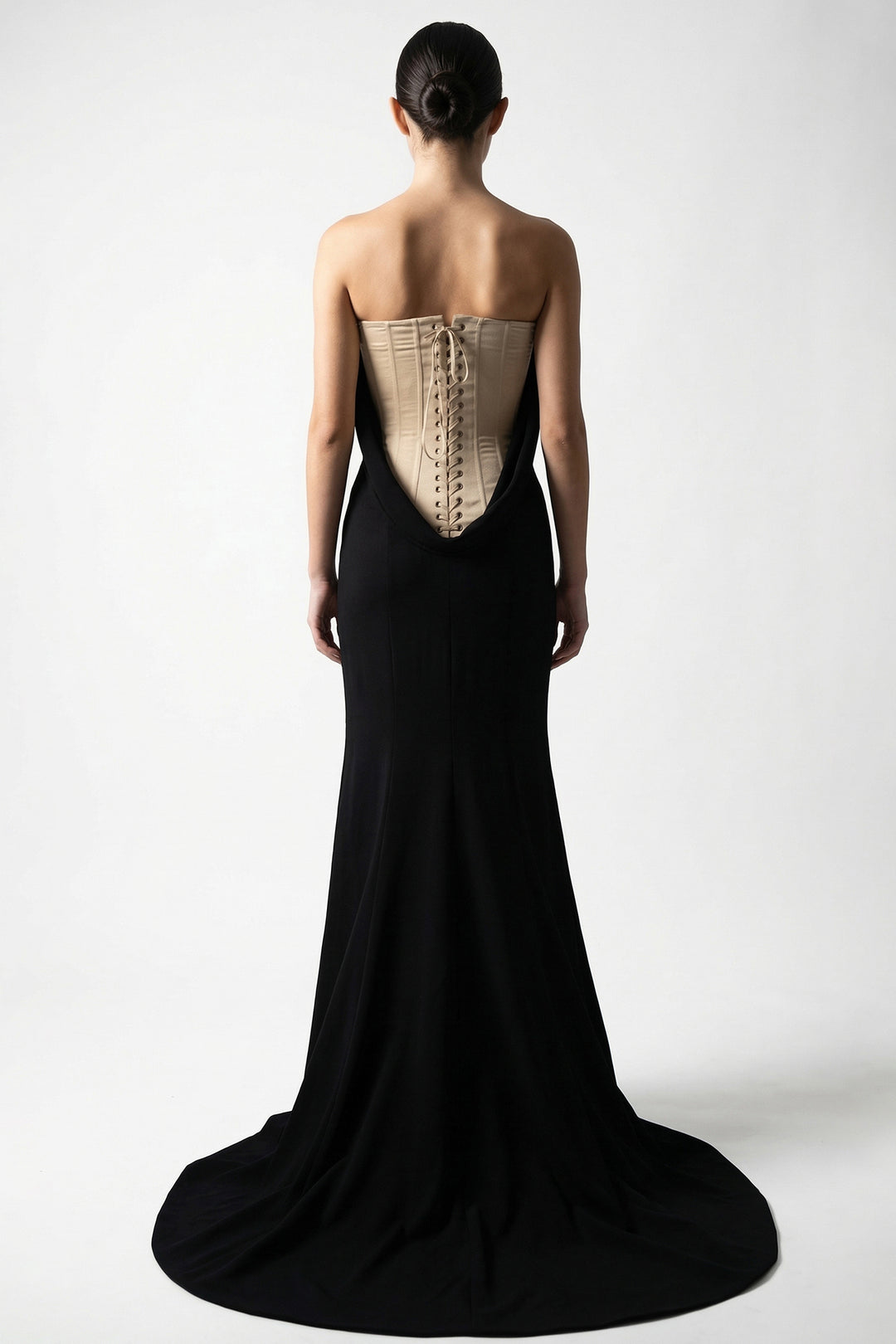 Strapless Corset Back Gown