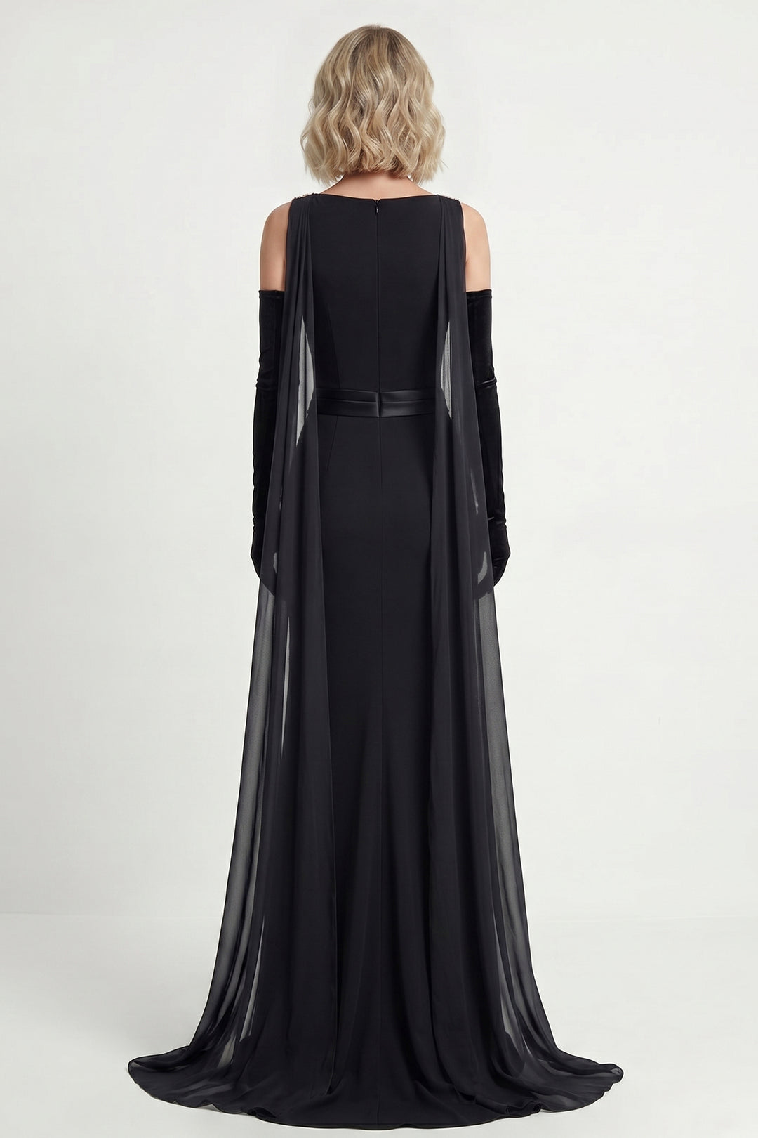 Swarovski Embroidered Crepe Gown