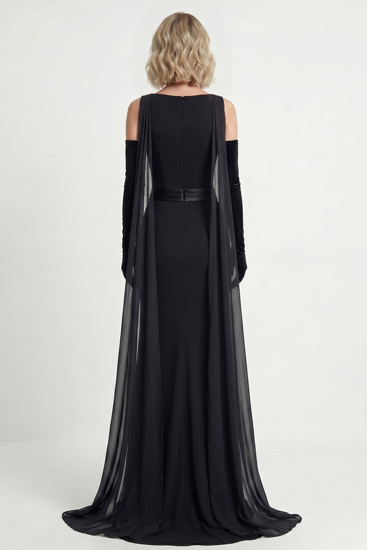 Swarovski Embroidered Crepe Gown