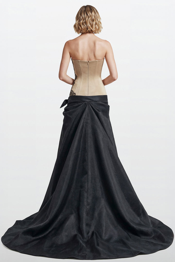 Embroidered Corset Gazar Gown