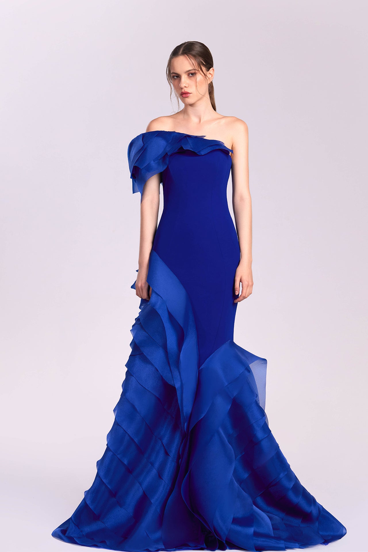 Ruffles Mermaid Dress – M.R DESIGN