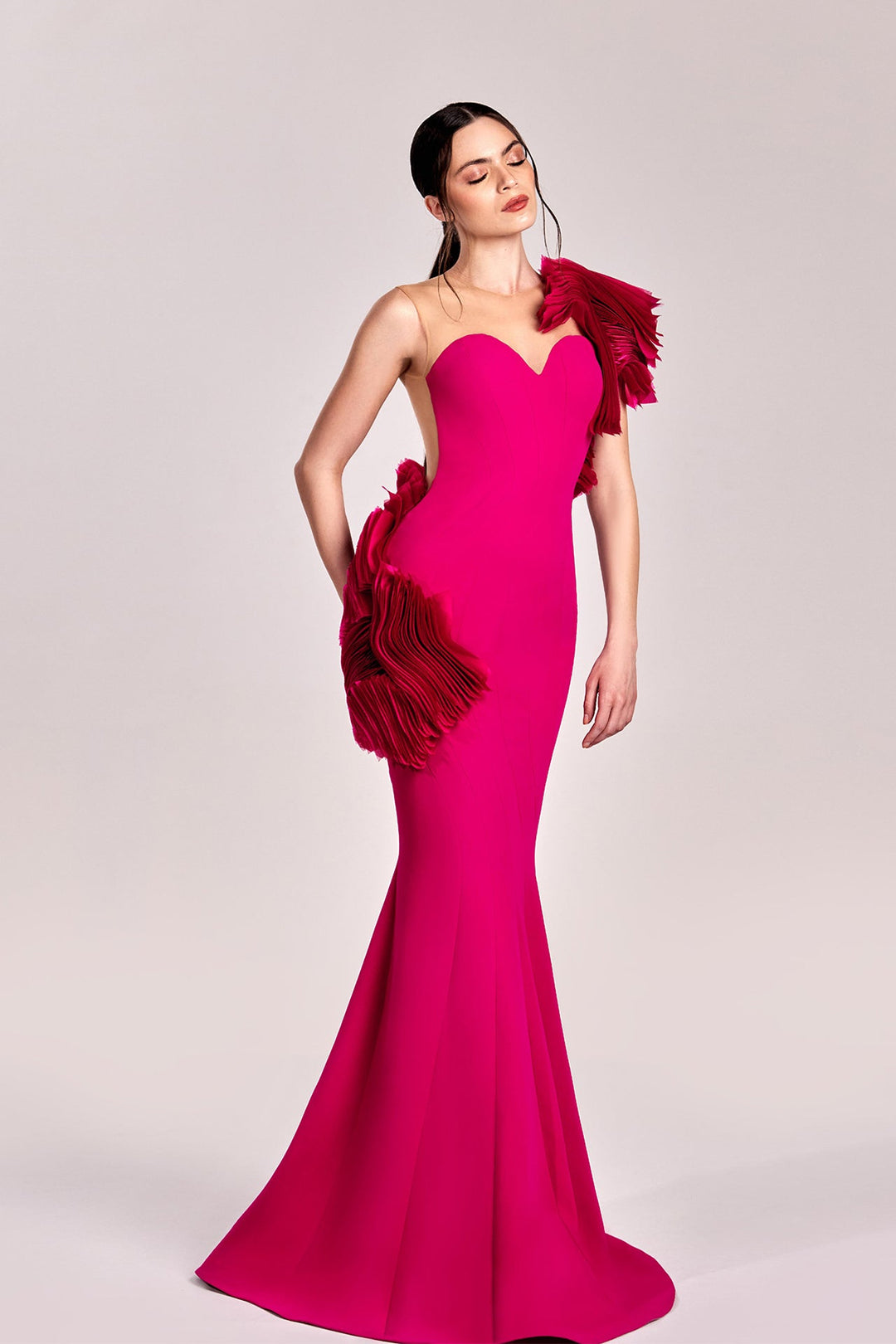 Open Back Mermaid Dress M.R DESIGN Open Back Mermaid Dress M.R DESIGN