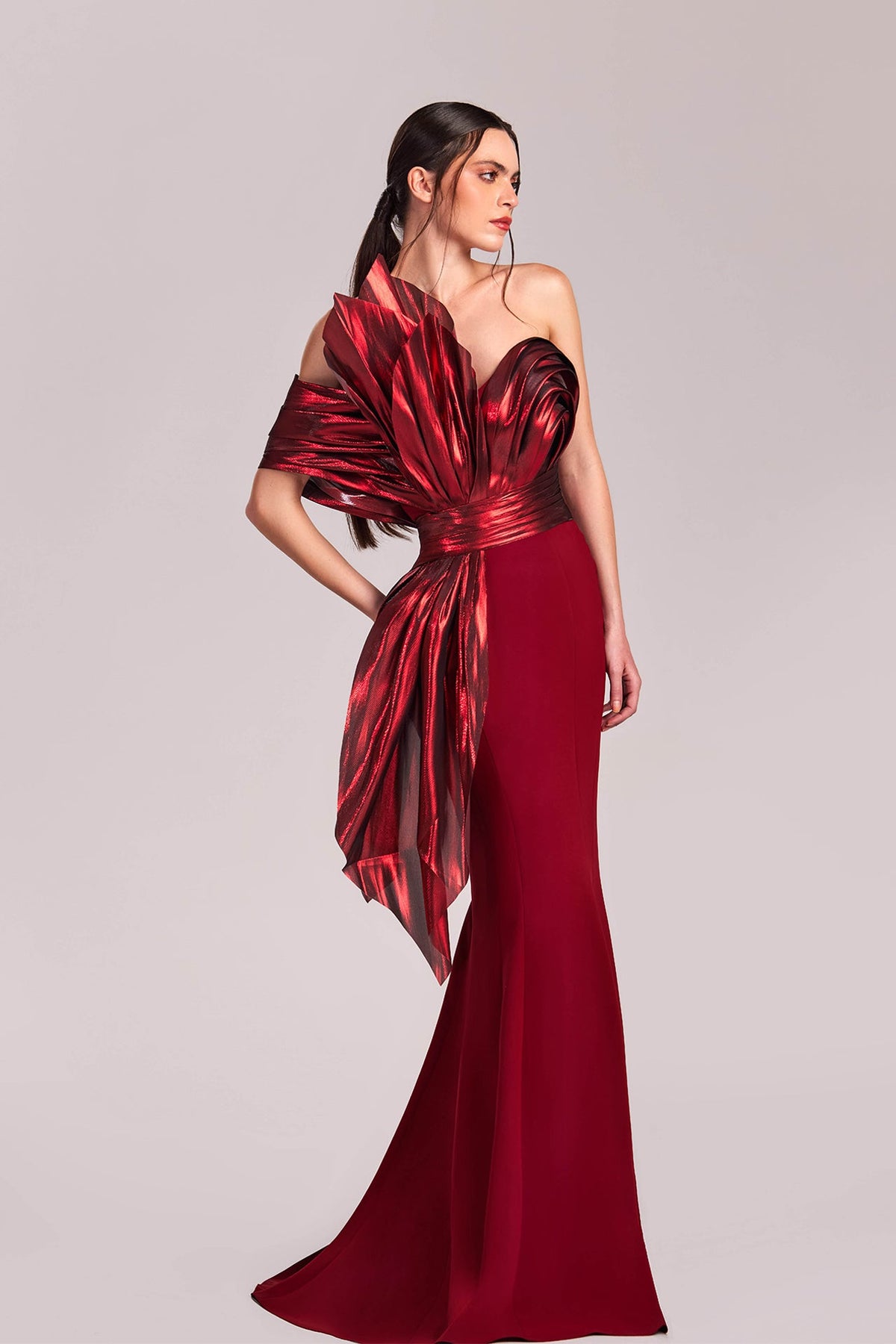 Asymmetrical Mermaid Dress Red / US 18 Asymmetrical Mermaid Dress Red / US 18