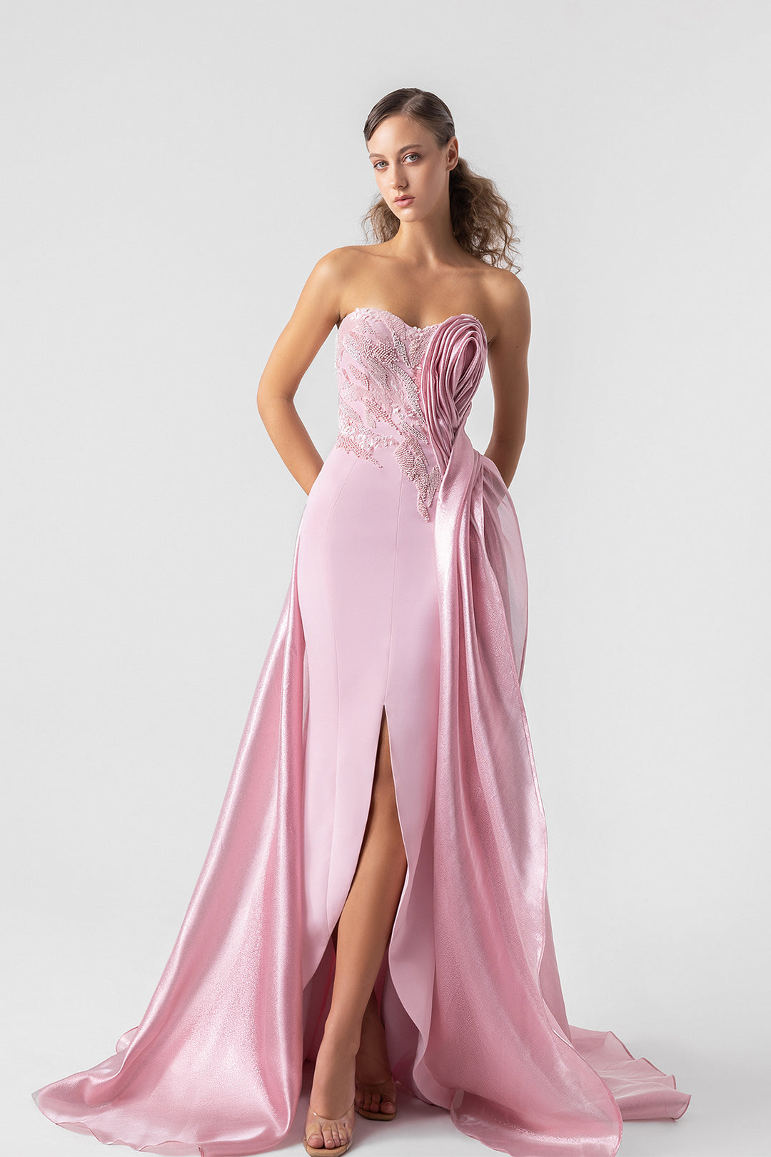 blush organza dress Ball Gown Organza Sweetheart Pink Quinceanera Dress Pink / 0