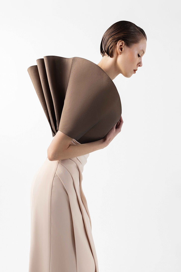 Sculpted Bloom Taffeta Dress