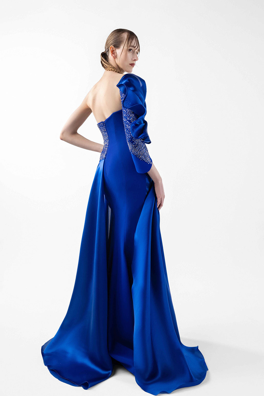 Draped Organza Dress