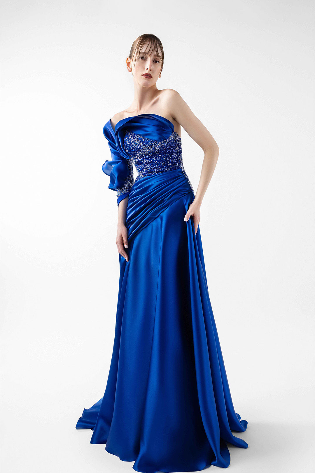 Draped Organza Dress